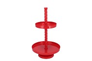 STORAGE SHELF SWIRL JOLLY RED 35X35X62CM