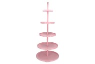 STORAGE SHELF SWIRL JOLLY LIGHT PINK 63X63X155CM