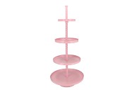 STORAGE SHELF SWIRL JOLLY LIGHT PINK 56X56X125CM