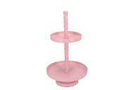 STORAGE SHELF SWIRL JOLLY LIGHT PINK 35X35X62CM