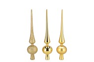 DECO UNBREAKABLE GOLD PEAK ASS 6X6X30CM NM