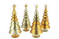 GLAM MAJESTIC GREEN MIX XMAS TREE IRON ASS 16X16X40CM