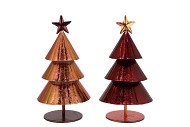 GLAM SCOTTISH BROWN MIX XMAS TREE IRON ASS 11X11X18CM