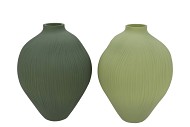 LUXX MAJESTIC GREEN VASE ORGANIC ASS 23X23X30CM