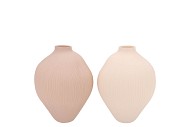 LUXX COZY SAND VASE ORGANIC ASS 17X17X23CM