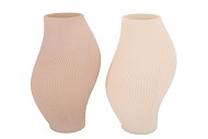 LUXX COZY SAND VASE SWIRL ASS 18X18X30CM