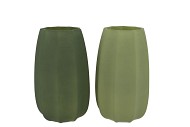 LUXX MAJESTIC GREEN VASE ARCHES ASS 14X14X18CM