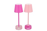 LUCE JOLLY PINK GLASS ON FOOT LED ASS 11X11X33CM