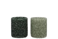 LEXIE MAJESTIC GREEN CANDLE HOLDER STRAIGHT ASS 8X8X10CM