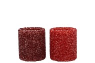 LEXIE JOLLY RED CANDLE HOLDER STRAIGHT ASS 8X8X10CM