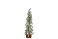 SNOWFLAKE NORDIC GREEN SLIM TREE 30CM