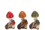 WONDERLAND MUSHROOM SCOTTISCH SPICE HEDGEHOG ASS 11X11X19CM