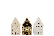 JOLIE COZY GOLD HOUSE T-LIGHT ASS 15X8X26CM