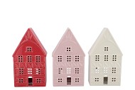 JOLIE JOLLY PINK HOUSE T-LIGHT ASS 10X8X19CM