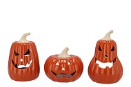 JOLIE SCOTTISH ORANGE PUMPKIN T-LIGHT 13X13X19CM NM