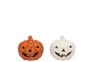 JOLIE SCOTTISH ORANGE PUMPKIN LED LIGHT 8X8X7CM