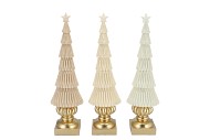 FABY COZY SAND XMAS TREE ASS 10X10X36CM
