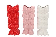 FABY JOLLY PINK VASE BOWS STAND ASS 14X12X32CM NM