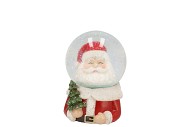 GLOWY JOLLY RED SNOWGLOBE 7X7X10CM