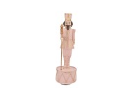 GLOWY JOLLY PINK NUTCRACKER 9X9X28CM