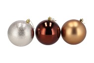 DECO UNBREAKABLE AMBER BALL 100MM
