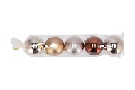 DECO UNBREAKABLE AMBER BALL S/5 80MM NM