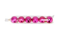 DECO UNBREAKABLE FUCHSIA BALL SET 6 70MM