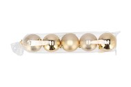 DECO UNBREAKABLE GOLD BALL SET 5 80MM