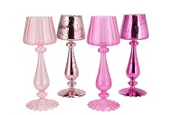 LUCE JOLLY PINK T-LIGHT HOLDER ASS 11X11X28CM