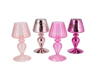 LUCE JOLLY PINK T-LIGHT HOLDER ASS 9X9X18CM