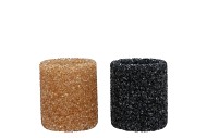 LEXIE WILD BLACK CANDLE HOLDER STRAIGHT 8X8X10CM