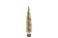 SPARKLE TWIST NORDIC SAND SNOW TREE 35X8CM