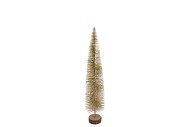 SPARKLE TWIST NORDIC SAND SNOW TREE 45X10CM NM