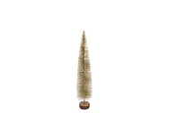 SPARKLE TWIST NORDIC SAND SNOW TREE 56X12CM NM