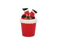 JOLIE JOLLY RED SANTA JAR 12X11X17CM