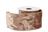 RIBBON VELVET SATIN TAUPE 3MX70MM