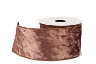 RIBBON VELVET SATIN BROWN 3MX70MM