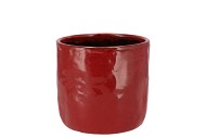 IRON STONE RED GLAZED POT 12X11CM