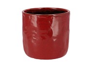 IRON STONE RED GLAZED POT 16X15CM