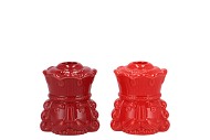 JOLIE WILD RED KING CANDLE H ASS 9X8X11CM NM