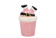JOLIE JOLLY PINK SANTA JAR 14X14X21CM NM