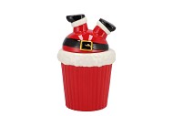 JOLIE JOLLY RED SANTA JAR 14X14X21CM