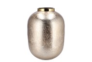 JULIE COZY GOLD VASE FLOWER IRON 28X28X36CM