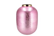 JULIE JOLLY PINK VASE FLOWER IRON 28X28X36CM