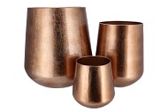 JULIE SCOTTISH PUMPKIN SPICE VASE IRON S/3 22X23/30X35/44X45