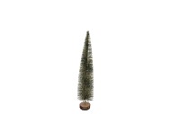 SPARKLE TWIST MAJESTIC GREEN SNOW TREE 56X12CM