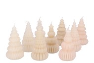 CANDLE FROSTY PAGODA TREE COZY SAND MIX ASS 7X14CM ASS