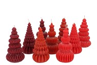 CANDLE FROSTY PAGODA TREE WILD RED MIX ASS 7X14CM ASS