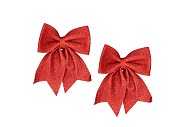 DECO SHINE BOW JOLLY RED 19X24CM P/2