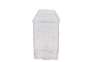 MILLE CLEAR VASE HOUSE 14X11X25CM NM